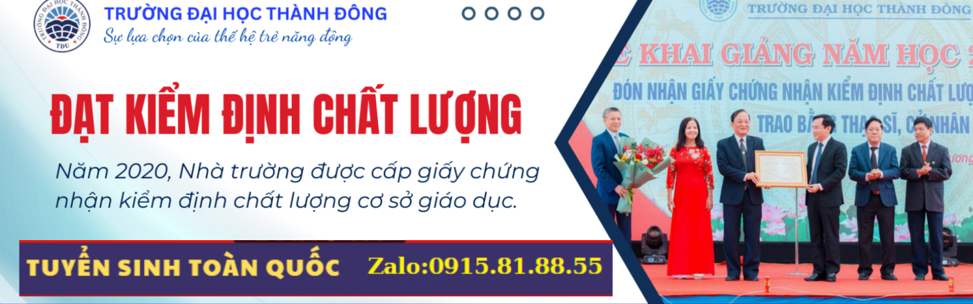 Banner đại học Thành Đông